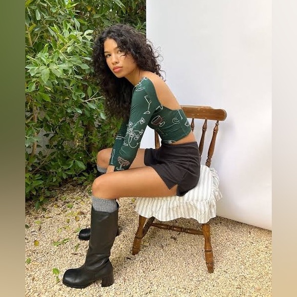 LISA SAYS GAH Rowan Top in Set the Table Forest Size M - Picture 4 of 10